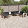 Gartensofa-Set 8-teilig aus massivem Kiefernholz von vidaXL, Gartensets - Ref: Foro24-3299574, Preis: 427,35 €, Rabatt: %