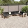 Juego de sofás de jardín 8 pzas madera maciza de pino de vidaXL, Conjuntos de jardín - Ref: Foro24-3299574, Precio: 421,56 €,...