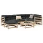 7-piece garden sofa set with solid pine wood cushions by vidaXL, Garden sets - Ref: Foro24-3299534, Price: 578,38 €, Discount: %