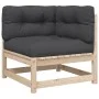 7-piece garden sofa set with solid pine wood cushions by vidaXL, Garden sets - Ref: Foro24-3299534, Price: 578,38 €, Discount: %