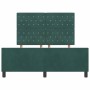 Estructura de cama Verde oscuro 140 x 190 cm Terciopelo