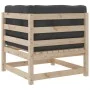 7-piece garden sofa set with solid pine wood cushions by vidaXL, Garden sets - Ref: Foro24-3299534, Price: 578,38 €, Discount: %