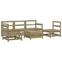 Gartensofa-Set 6-teilig aus imprägniertem Kiefernholz von vidaXL, Gartensets - Ref: Foro24-3250739, Preis: 352,53 €, Rabatt: %