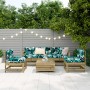 Gartensofa-Set 6-teilig aus imprägniertem Kiefernholz von vidaXL, Gartensets - Ref: Foro24-3250739, Preis: 352,53 €, Rabatt: %