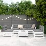 Gartensofa-Set 6-teilig aus massivem weißem Kiefernholz von vidaXL, Gartensets - Ref: Foro24-3250745, Preis: 395,60 €, Rabatt: %