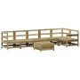 Gartensofa-Set 7-teilig aus imprägniertem Kiefernholz von vidaXL, Gartensets - Ref: Foro24-3250883, Preis: 441,60 €, Rabatt: %