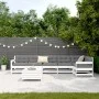 Gartensofa-Set 7-teilig aus massivem weißem Kiefernholz von vidaXL, Gartensets - Ref: Foro24-3250897, Preis: 454,02 €, Rabatt: %