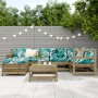 Juego de sofás de jardín 7 pzas madera de pino impregnada de vidaXL, Conjuntos de jardín - Ref: Foro24-3250919, Precio: 432,88 €