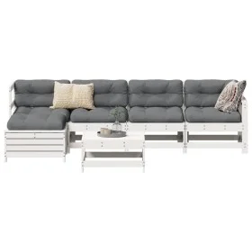 Garden sofa set 6 pieces solid white pine wood by vidaXL, Garden sets - Ref: Foro24-3250925, Price: 419,79 €, Discount: %
