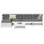 Gartensofa-Set 6-teilig aus massivem weißem Kiefernholz von vidaXL, Gartensets - Ref: Foro24-3250925, Preis: 419,79 €, Rabatt: %