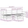 Garden sofa set 6 pieces solid white pine wood by vidaXL, Garden sets - Ref: Foro24-3250925, Price: 419,79 €, Discount: %