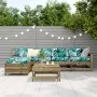 Garden sofa set 6 pieces impregnated pine wood by vidaXL, Garden sets - Ref: Foro24-3250927, Price: 360,94 €, Discount: %