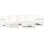 Gartensofa-Set 7-teilig aus massivem weißem Kiefernholz von vidaXL, Gartensets - Ref: Foro24-3250933, Preis: 477,90 €, Rabatt: %