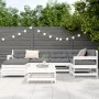Garden sofa set 7 pieces solid white pine wood by vidaXL, Garden sets - Ref: Foro24-3250933, Price: 477,88 €, Discount: %