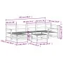 Gartensofa-Set 7-teilig aus massivem weißem Kiefernholz von vidaXL, Gartensets - Ref: Foro24-3250933, Preis: 477,90 €, Rabatt: %