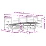 Gartensofa-Set 7-teilig aus massivem weißem Kiefernholz von vidaXL, Gartensets - Ref: Foro24-3250933, Preis: 484,47 €, Rabatt: %