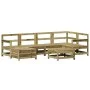 Juego de sofás de jardín 7 pzas madera de pino impregnada de vidaXL, Conjuntos de jardín - Ref: Foro24-3250959, Precio: 409,6...