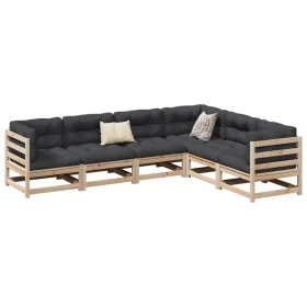 Garden sofa set 6 pieces solid pine wood by vidaXL, Garden sets - Ref: Foro24-3299452, Price: 334,35 €, Discount: %