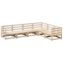 Gartensofa-Set 6-teilig aus massivem Kiefernholz von vidaXL, Gartensets - Ref: Foro24-3299452, Preis: 344,47 €, Rabatt: %
