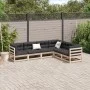 Garden sofa set 6 pieces solid pine wood by vidaXL, Garden sets - Ref: Foro24-3299452, Price: 334,32 €, Discount: %