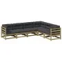 6-teilige Gartensofagarnitur mit Kissen aus imprägniertem Kiefernholz von vidaXL, Gartensets - Ref: Foro24-3299459, Preis: 62...