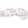 6-teilige Gartensofagarnitur mit Kissen aus imprägniertem Kiefernholz von vidaXL, Gartensets - Ref: Foro24-3299459, Preis: 62...