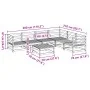 Garden sofa set 7 pieces solid Douglas fir wood by vidaXL, Garden sets - Ref: Foro24-3299465, Price: 386,85 €, Discount: %