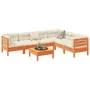 7-piece garden sofa set with wax-brown pine wood cushions by vidaXL, Garden sets - Ref: Foro24-3299471, Price: 572,20 €, Disc...