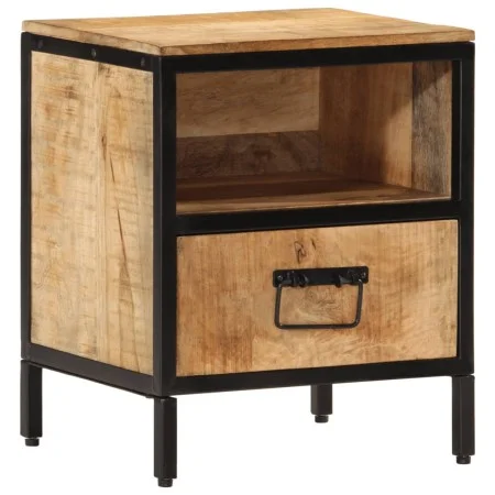 Mesita de noche madera maciza de mango 40x35x50 cm de vidaXL, Mesitas de noche - Ref: Foro24-358912, Precio: 103,68 €, Descue...