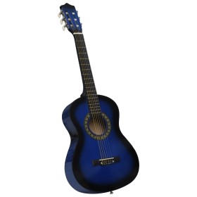 Guitarra clásica para niños y principiantes azul 1/2 34"