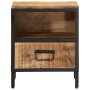Mesita de noche madera maciza de mango 40x35x50 cm de vidaXL, Mesitas de noche - Ref: Foro24-358912, Precio: 105,66 €, Descue...