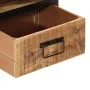 Mesita de noche madera maciza de mango 40x35x50 cm de vidaXL, Mesitas de noche - Ref: Foro24-358912, Precio: 103,68 €, Descue...