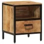 Mesita de noche madera maciza de mango 40x35x50 cm de vidaXL, Mesitas de noche - Ref: Foro24-358912, Precio: 103,68 €, Descue...