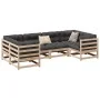 6-piece garden sofa set with solid pine wood cushions by vidaXL, Garden sets - Ref: Foro24-3299607, Price: 597,03 €, Discount: %