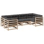 6-piece garden sofa set with solid pine wood cushions by vidaXL, Garden sets - Ref: Foro24-3299607, Price: 603,23 €, Discount: %