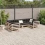 6-piece garden sofa set with solid pine wood cushions by vidaXL, Garden sets - Ref: Foro24-3299607, Price: 597,03 €, Discount: %
