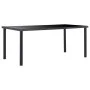 Juego de comedor 7 piezas cuero sintético negro de vidaXL, muebles para cocinas y comedores - Ref: Foro24-3053111, Precio: 68...