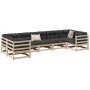 7-piece garden sofa set with solid pine wood cushions by vidaXL, Garden sets - Ref: Foro24-3299618, Price: 680,25 €, Discount: %