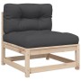 7-piece garden sofa set with solid pine wood cushions by vidaXL, Garden sets - Ref: Foro24-3299618, Price: 687,61 €, Discount: %