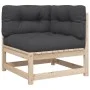 7-piece garden sofa set with solid pine wood cushions by vidaXL, Garden sets - Ref: Foro24-3299618, Price: 680,25 €, Discount: %