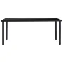 Juego de comedor 7 piezas cuero sintético negro de vidaXL, muebles para cocinas y comedores - Ref: Foro24-3053111, Precio: 68...