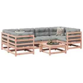 7-piece garden sofa set with Douglas fir wood cushions by vidaXL, Garden sets - Ref: Foro24-3299314, Price: 662,10 €, Discoun...