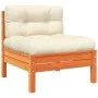 Gartensofa-Set, 7-teilig, mit Kissen, aus braun gewachstem Kiefernholz. von vidaXL, Gartensets - Ref: Foro24-3299316, Preis: ...