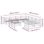 Garden sofa set 9 pieces solid Douglas fir wood by vidaXL, Garden sets - Ref: Foro24-3299368, Price: 490,58 €, Discount: %