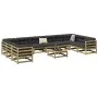 Gartensofa-Set 11-teilig aus imprägniertem Kiefernholz von vidaXL, Gartensets - Ref: Foro24-3299647, Preis: 638,03 €, Rabatt: %