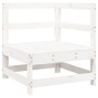 Gartensofa-Set 6-teilig aus massivem weißem Kiefernholz von vidaXL, Gartensets - Ref: Foro24-3250705, Preis: 465,92 €, Rabatt: %