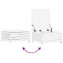 Gartensofa-Set 6-teilig aus massivem weißem Kiefernholz von vidaXL, Gartensets - Ref: Foro24-3250705, Preis: 465,92 €, Rabatt: %