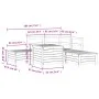 Gartensofa-Set 6-teilig aus massivem weißem Kiefernholz von vidaXL, Gartensets - Ref: Foro24-3250705, Preis: 451,02 €, Rabatt: %