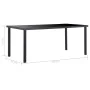 Juego de comedor 7 piezas cuero sintético negro de vidaXL, muebles para cocinas y comedores - Ref: Foro24-3053111, Precio: 68...