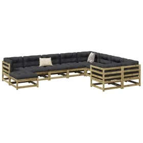 Garden sofa set 10 pieces impregnated pine wood by vidaXL, Garden sets - Ref: Foro24-3299639, Price: 576,40 €, Discount: %